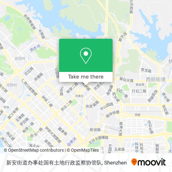 新安街道办事处国有土地行政监察协管队 map