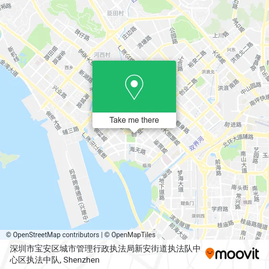 深圳市宝安区城市管理行政执法局新安街道执法队中心区执法中队 map