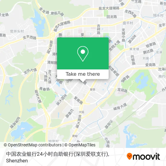 中国农业银行24小时自助银行(深圳爱联支行) map