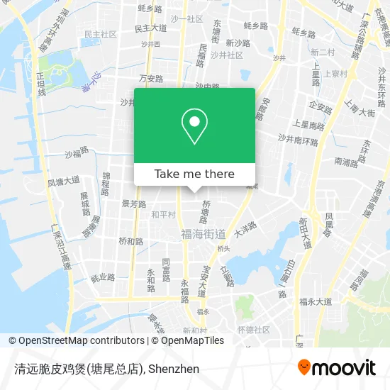清远脆皮鸡煲(塘尾总店) map