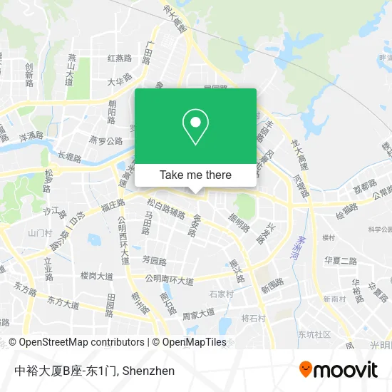中裕大厦B座-东1门 map