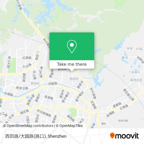 西田路/大园路(路口) map