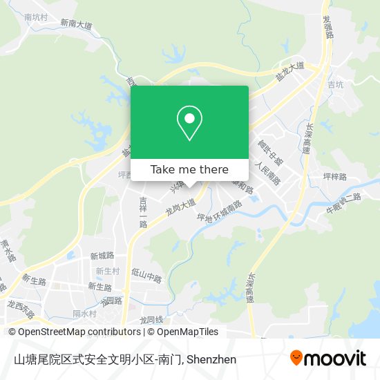 山塘尾院区式安全文明小区-南门 map