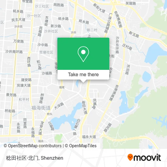 稔田社区-北门 map