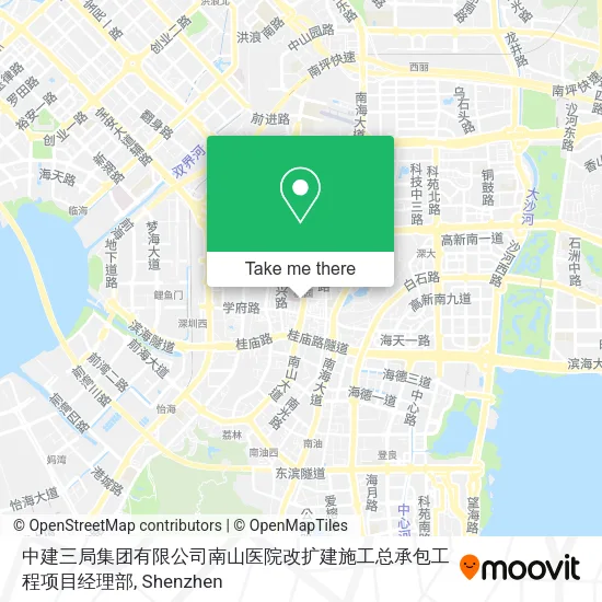 中建三局集团有限公司南山医院改扩建施工总承包工程项目经理部 map