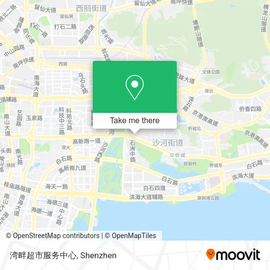 湾畔超市服务中心 map