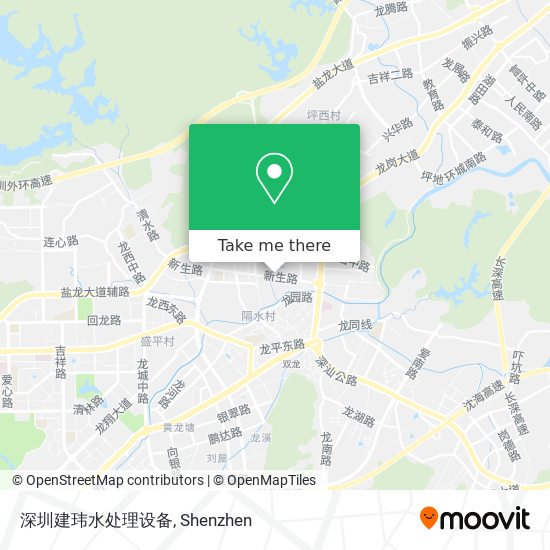 深圳建玮水处理设备 map