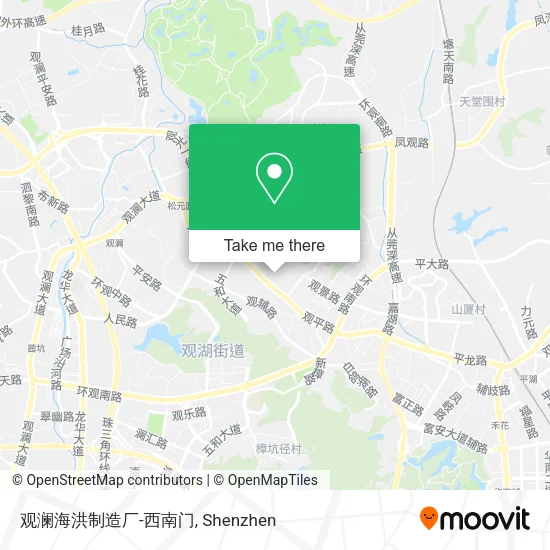 观澜海洪制造厂-西南门 map