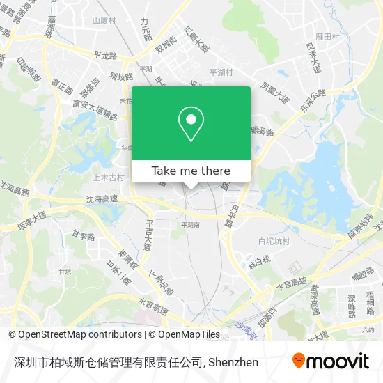 深圳市柏域斯仓储管理有限责任公司 map