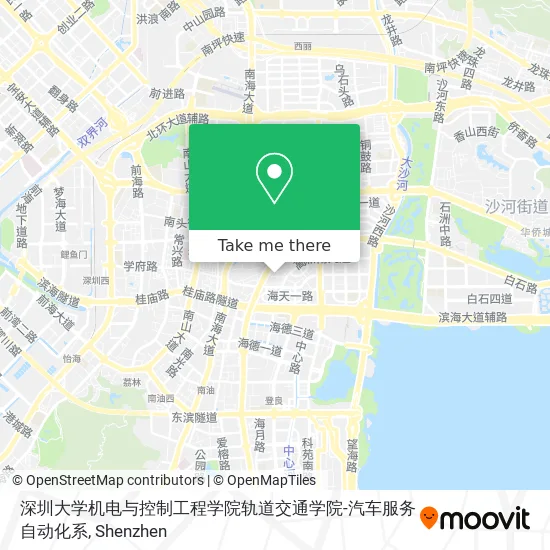 深圳大学机电与控制工程学院轨道交通学院-汽车服务自动化系 map