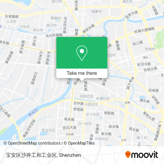 宝安区沙井工和工业区 map