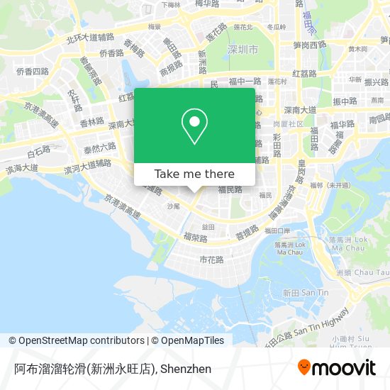 阿布溜溜轮滑(新洲永旺店) map