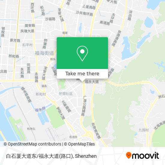 白石厦大道东/福永大道(路口) map