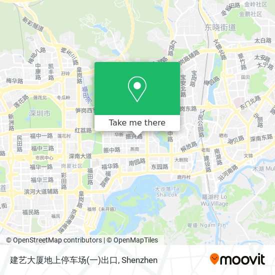 建艺大厦地上停车场(一)出口 map