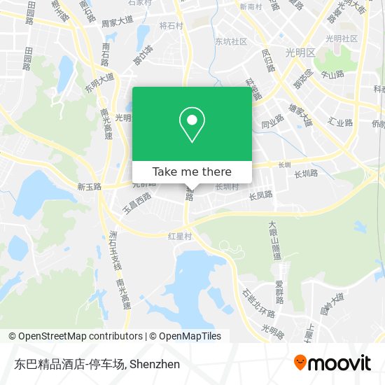 东巴精品酒店-停车场 map