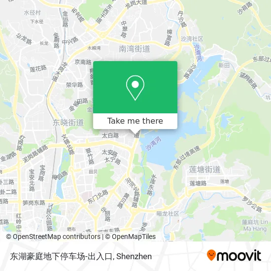 东湖豪庭地下停车场-出入口 map