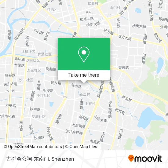 古乔会公祠-东南门 map