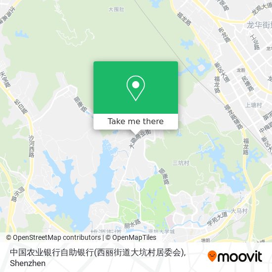 中国农业银行自助银行(西丽街道大坑村居委会) map