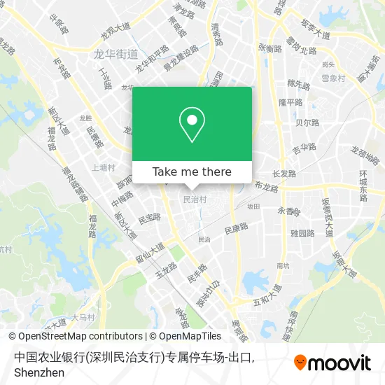 中国农业银行(深圳民治支行)专属停车场-出口 map