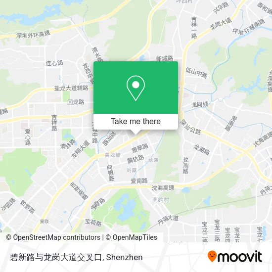碧新路与龙岗大道交叉口 map