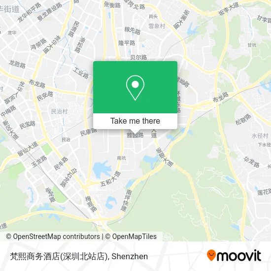 梵熙商务酒店(深圳北站店) map