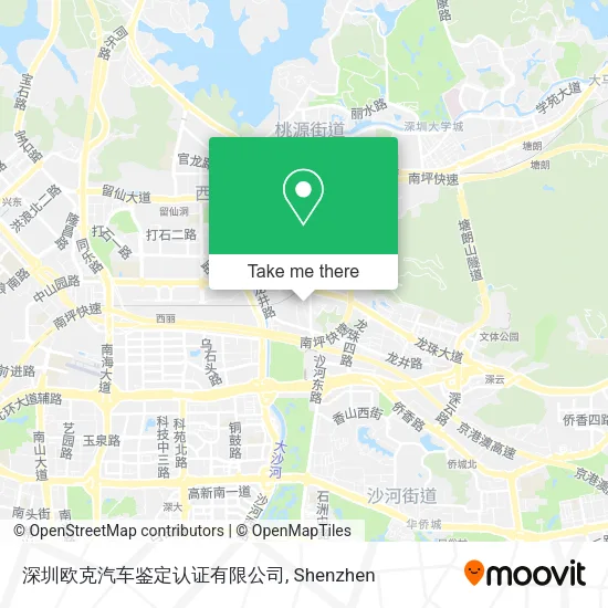 深圳欧克汽车鉴定认证有限公司 map