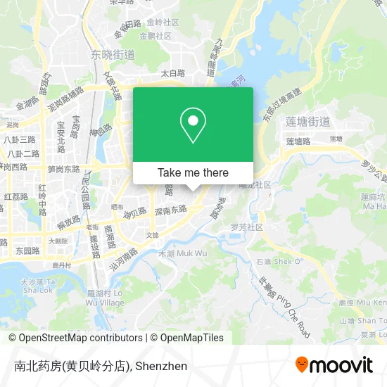 南北药房(黄贝岭分店) map