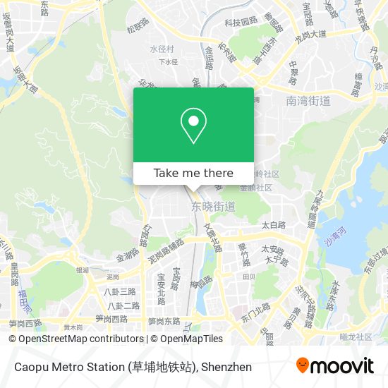 Caopu Metro Station (草埔地铁站) map