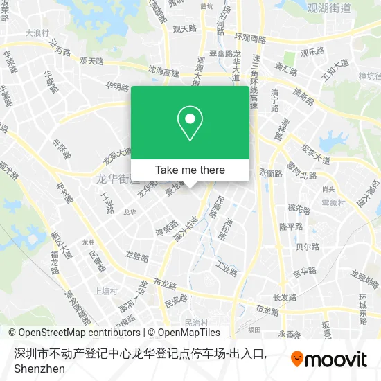 深圳市不动产登记中心龙华登记点停车场-出入口 map