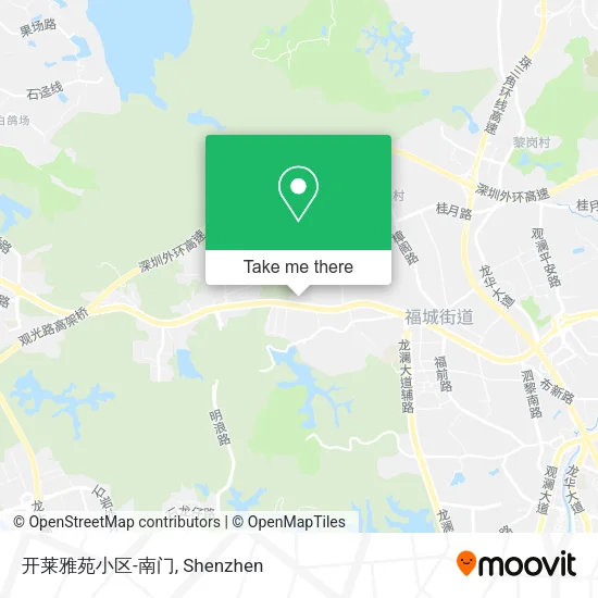 开莱雅苑小区-南门 map