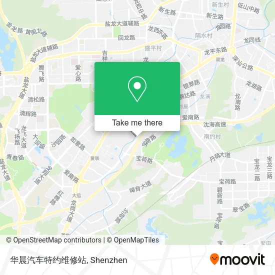 华晨汽车特约维修站 map