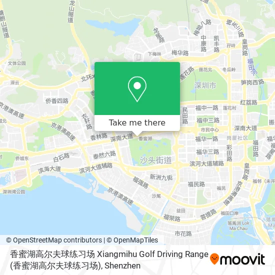 香蜜湖高尔夫球练习场 Xiangmihu Golf Driving Range map
