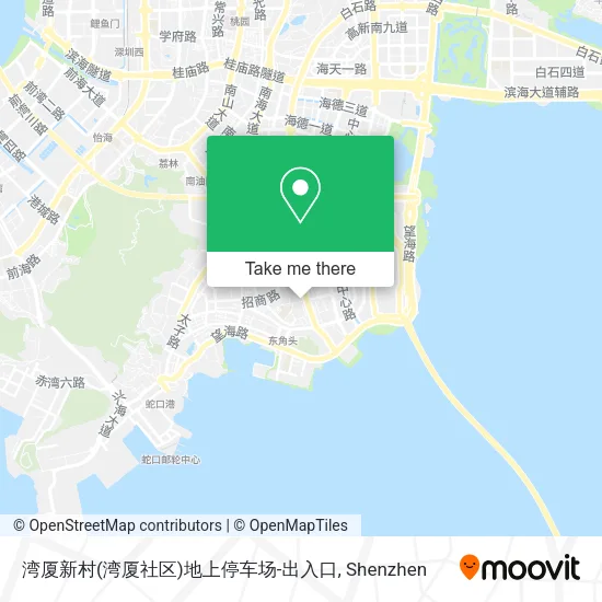 湾厦新村(湾厦社区)地上停车场-出入口 map