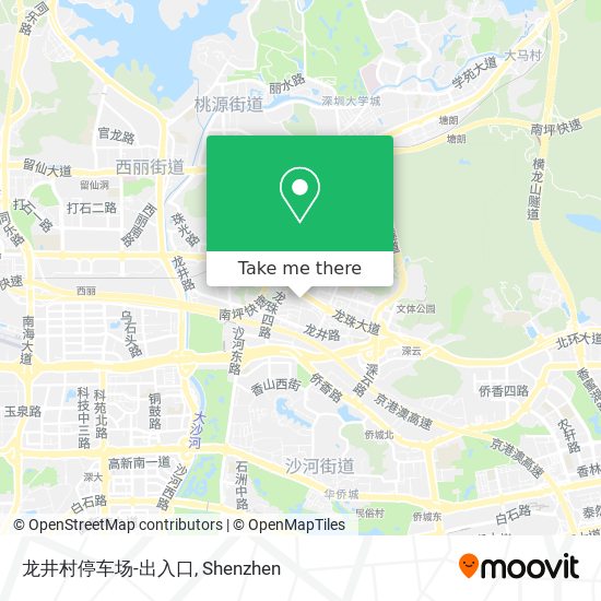 龙井村停车场-出入口 map