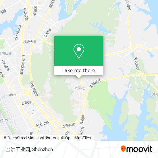 金洪工业园 map