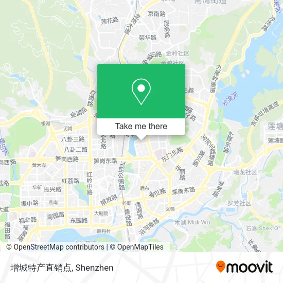 增城特产直销点 map