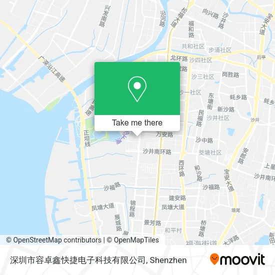 深圳市容卓鑫快捷电子科技有限公司 map