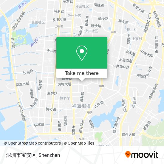 深圳市宝安区 map
