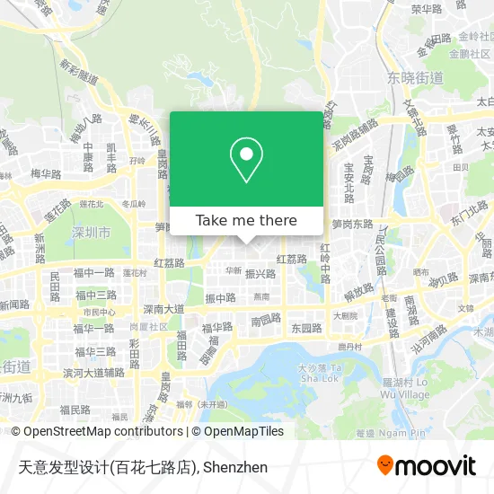 天意发型设计(百花七路店) map