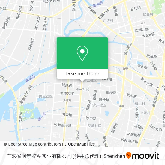 广东省润景胶粘实业有限公司(沙井总代理) map