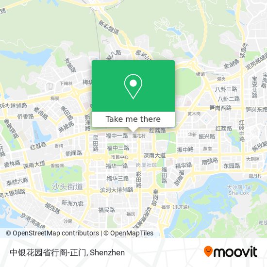 中银花园省行阁-正门 map