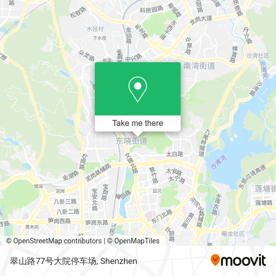 翠山路77号大院停车场 map