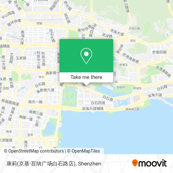 康莉(京基·百纳广场白石路店) map