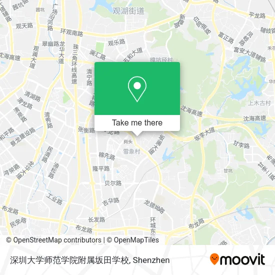 深圳大学师范学院附属坂田学校 map