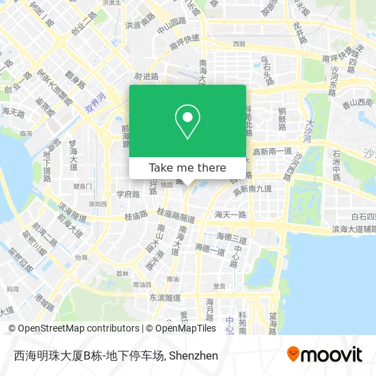 西海明珠大厦B栋-地下停车场 map