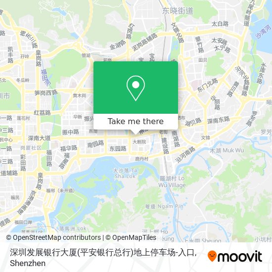 深圳发展银行大厦(平安银行总行)地上停车场-入口 map