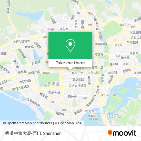 香港中旅大厦-西门 map