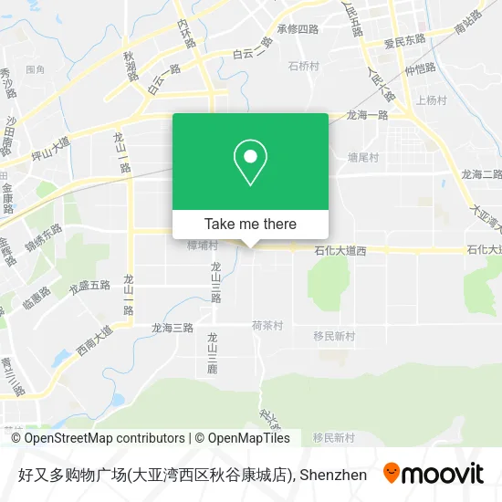 好又多购物广场(大亚湾西区秋谷康城店) map