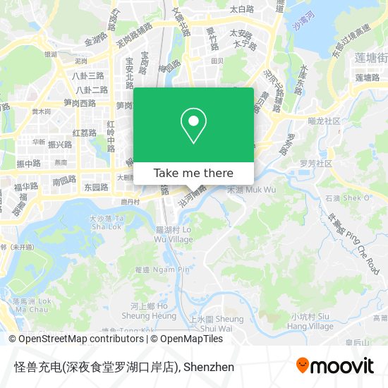 怪兽充电(深夜食堂罗湖口岸店) map