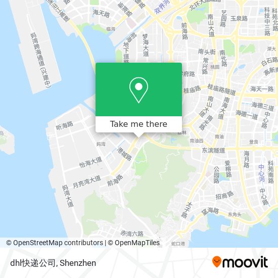 dhl快递公司 map